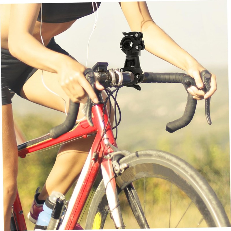 STOBAZA 2pcs Bicycle Flashlight Holder for Bike Lights Lock Handlebar