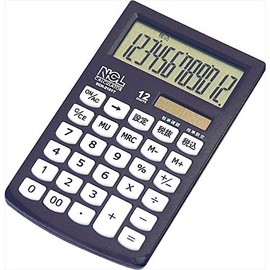 Nakabayashi ECH-2101T-D Calculator, Mono Color, Black