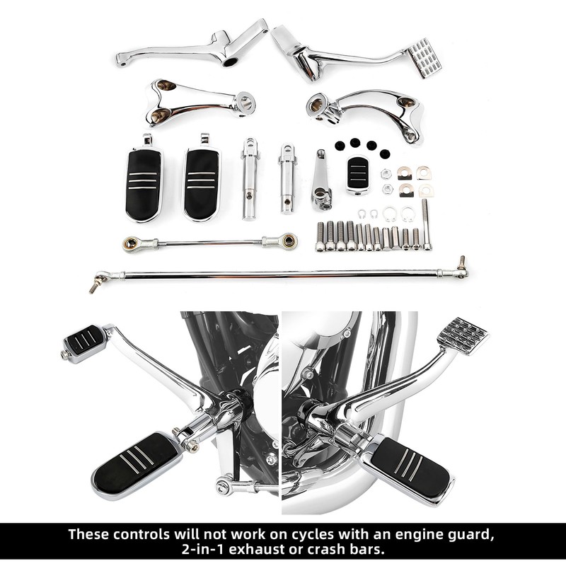 TCMT Forward Controls Pegs Levers Linkage Fits for Harley Sportster