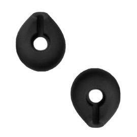 2 Standard Black Ear Buds Compatible with Blueant Q3 Q2 Q1 Rugged T1 Blue Ant Q-3 Q-2 Q-1 T-1 Headset Ear Gels Tips Stabilizers Eargels Earbuds Eartips Earstabilizers Replacement