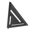 Woodworking Triangular Ruler Aluminum Alloy Industrial Protractor Tools 0~90° 1mm150mm