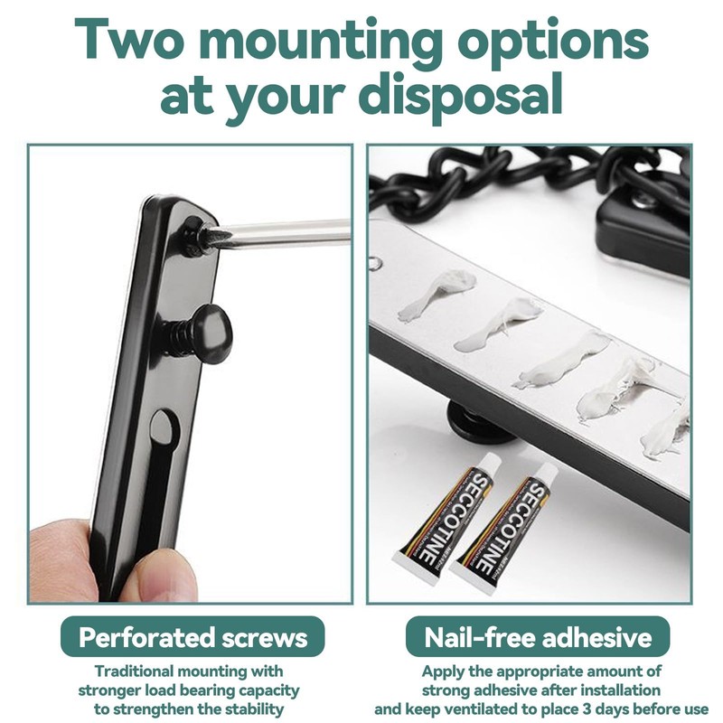 GIONAR Heavy Duty Door Security Chain Lock - Stainless Steel