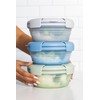 STOJO Collapsible Bowl 3 Set - Translucent Cashmere, 36oz -