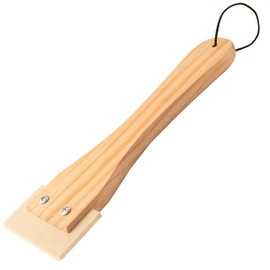 Fulton Veneer Scraper with Beveled Edges and Hardwood Handle for Applying Veneer to Substrates and Removing Air Bubbles