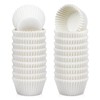 Caperci 500 Count Mini Cupcake Liners White Muffin Liners Greaseproof