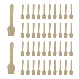 200 PCS Mini Wooden Spoons, 4 Inch Disposable Wooden Spoons, Flat