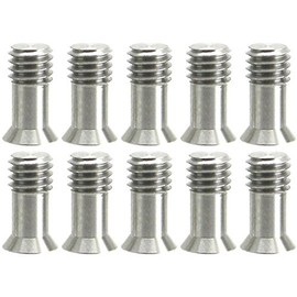 3/8" "Bullet" Screw 19mm Small Head Flush Mount Stainless Steel/Tripod Clamp Hex SS (10)