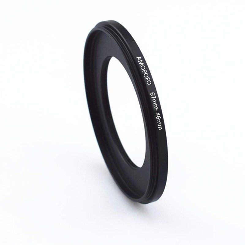 67 mm - 46 mm step-down rings filter adapter ring,