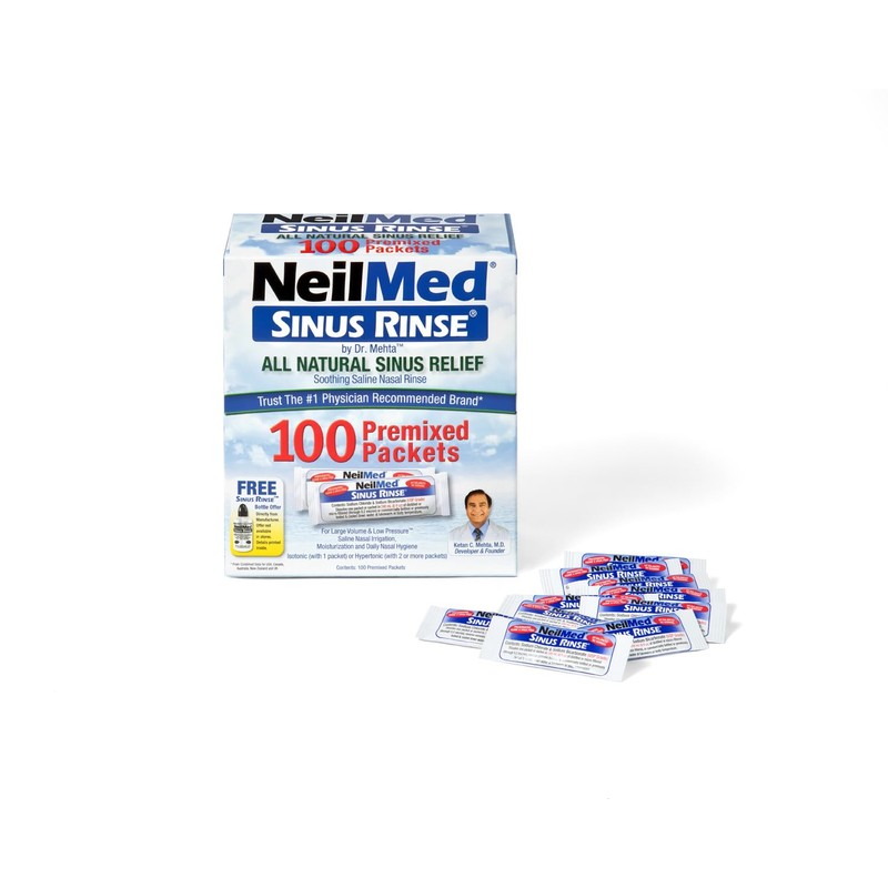NeilMed Sinus Rinse Premixed Refill Packets 100 ct.