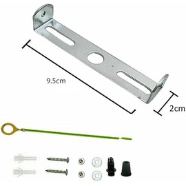 LEDSone 95mm Lighting Fixture Ceiling Plate Bracket Fitting Ceiling Rose Strap Mounting Ceiling Bracket Plate with Accessories for Home Office Chandelier Lamp Base