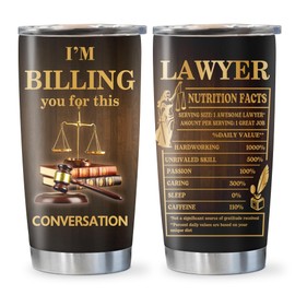 Qatdey Lawyer Gifts for Women/Men, Lawyer Gifts Tumbler 20oz, Law School Gifts for Law Student, Attorney Gifts Mug, Birthday Gifts for Lawyers Cup, Future Lawyer Gifts, Appreciation Gifts for Lawyer