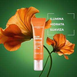 YVES ROCHER - Contorno de Ojos Glow Energie con Capuchina Naranja y Cafeína, Reduce Ojeras e Hidrata, Fórmula Vegana, 15ml