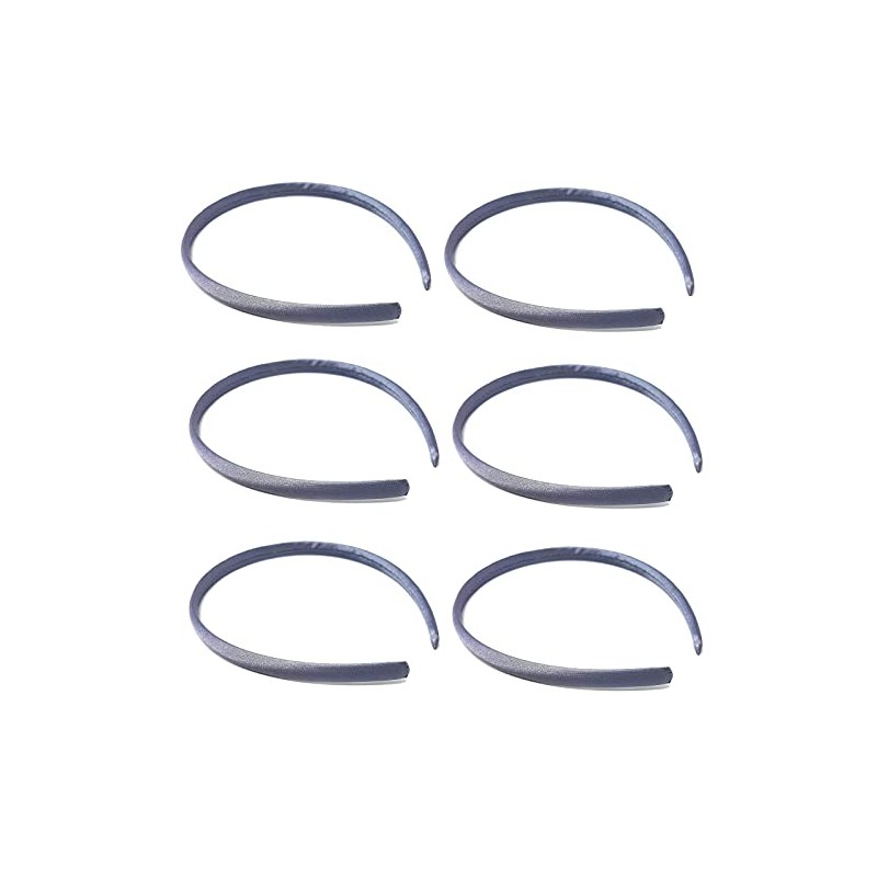 Pack of 6 x Alice Bands [Grey]