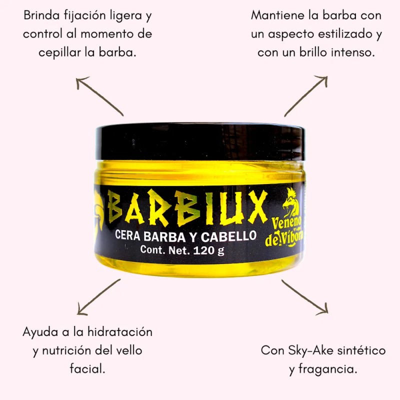 Pomada Para Cabello Cera Cabello Hombre Barba Pomade 120gr Atributo