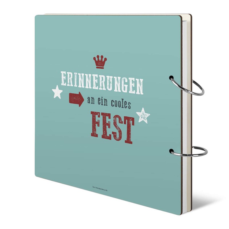 Round Birthday Guest Book Individually Printed 215 x 215 mm