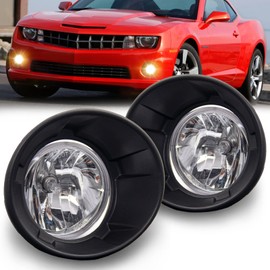 RAPOOSANS Juego de luces antiniebla de conducción para Chevy Camaro 2010-2013 de repuesto con bombillas H16 de 12 V 19 W, interruptor y kit de cableado