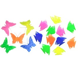 Funny live Bike Spoke Decorations, Colorful Bike Wheel Spokes Plastic Clip Bead, Kids Bike Accessories, Fun Gifts for Kids & Adults (Butterfly + Fish 48 Pcs)