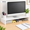 Computer & Laptop Riser Shelf for Desk Storage – Wooden
