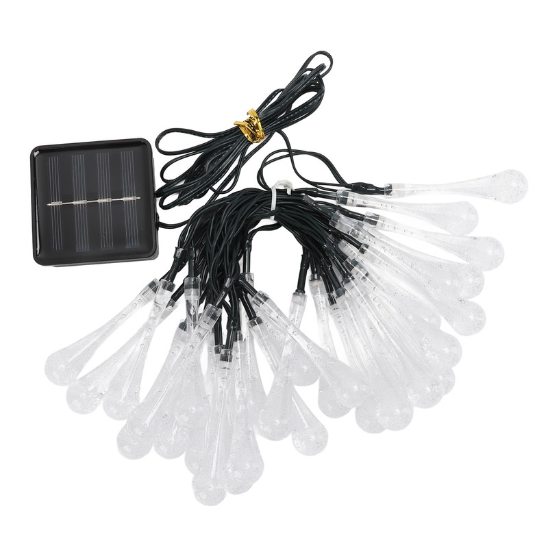 Solar String Lights IP65 Waterproof 2 Light Modes Outdoor String