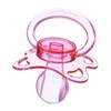 Landofgenie Large Shield Adult Size Pacifiers Set Moon Shape Transparent