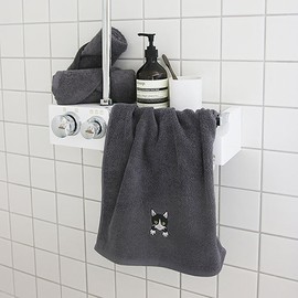 Songwol Towel Meow Friends face towel 10 sheets commemorative towel return gift, gray / 송월타올 야옹프렌즈 세면타월 10장 기념수건 답례품, 그레이