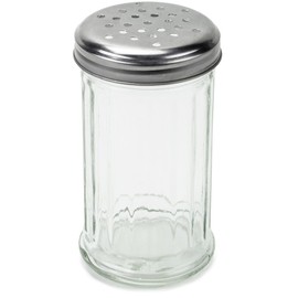 1 Pack of 12oz. Spice & Cheese Shaker|Glass Jar, Metal Lid & Extra Large Holes for Parmesan & Spices by Back of House Ltd.