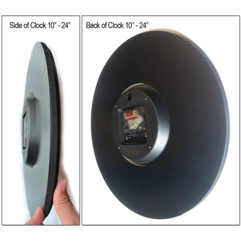 The Big Clock Store Gray Clocks | Ultra Quiet Quartz