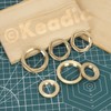 Keadic 6Pcs G1 G1/2 G3/4 Brass Lock Nut with Flange