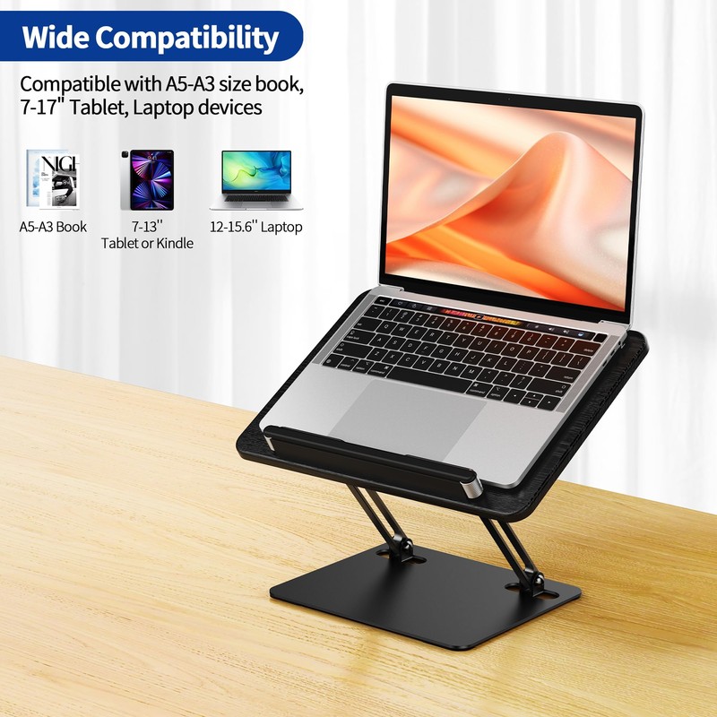 BESIGN BS01 Book Stand for Reading, Adjustable Book Holder, Ergonomic