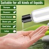 rietegio 10PCS 100ml Plastic Bottles Clear Mini Travel Containers with