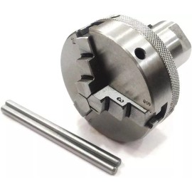 Buyohlic international Lathe Spindle Adapter To Fit 5/8" Plain Shopsmith Spindle With Chuck - 70 mm 4 Jaw Independent Chuck M14 x 1 Thread
