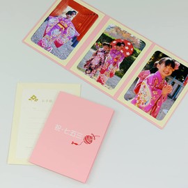 Photo Mount/Five Three 753 Pocket Mat "Celebration,/Five Three/Princess 鞠" 2l Size 3 Surface Vertical , safety pink
