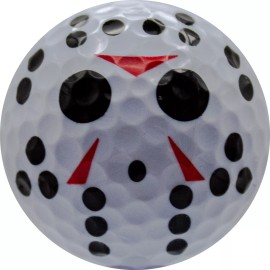 Unbranded Horror Hockey Mask Golf Balls 3 Pack - Great Gift Idea!