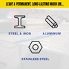 Markal 96107 Silver-Streak Metal Marker (1 Holder, 6 Refills) Round,