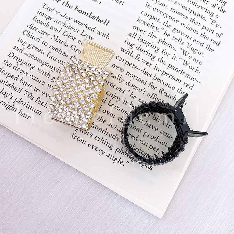 Herbeluemily Hair Claw Clip, Rhinestone Bijou Pony Holder, Hair Clip,