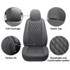 GEEYONTEK Premium Leather Car Seat Covers Front Pair,Universal Fit for
