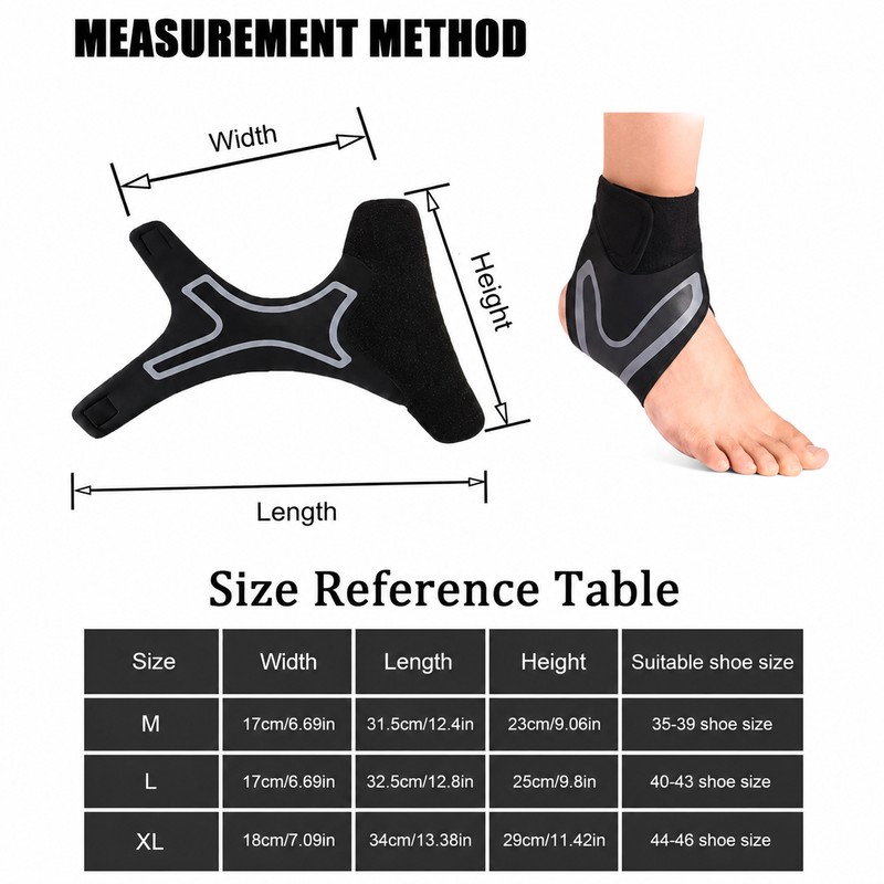 Adjustable Ankle Support Brace for Sports – Breathable Compression Wrap