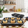 Satax Muffin Pan for Baking, Nonstick Cupcake Tin 6 Cup,sets