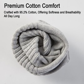 SYCESYO Men's Cotton Dress Socks, Comfort Breathable Crew Socks for Office, Casual, and Athletic Wear, 3 Pairs, Multicolor