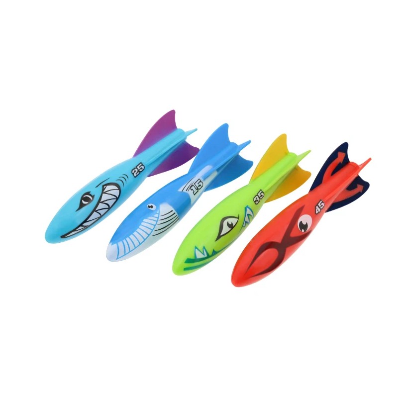Play Day Diving Torpedoes 4-Pack Underwater Summer Family Fun, Ages