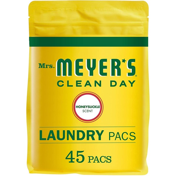 Mrs. Meyer's Laundry Pacs, Honeysuckle, 45 CT