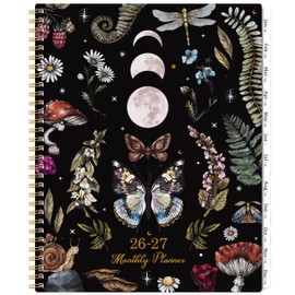 2026-2027 Monthly Planner - Monthly Planner, Jan 2026 - Dec 2027, 9" x 11", 24 Months Calendar 2026-2027, Tabs, Back Pocket, Suitable for School & Work