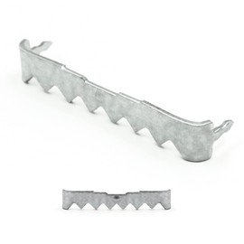 Sawtooth Picture Hangers No Nail - 100 Pack - 1 3/4 Inch - Silver- Zinc Sawtooth Hangers