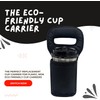 KOSTOO Portable Drink Carrier and Reusable Coffee Cup Holder for