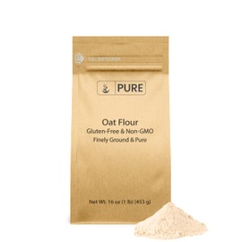 Pure Original Ingredients Gluten Free Oat Flour (1 lb) Finely Ground, Non GMO, Breads & Cakes