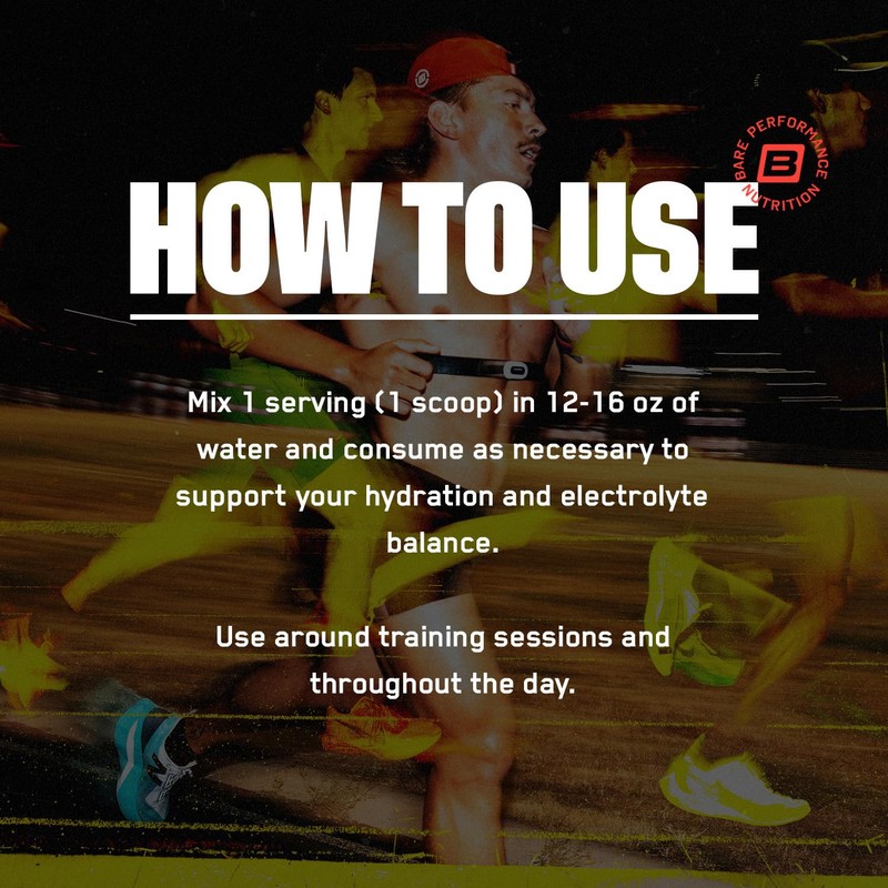 BARE PERFORMANCE NUTRITION, BPN Electrolytes Hydration Drink Mix, No Sugar,