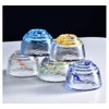Mozacona 4pcs Glass Colorful Sake Cups Set,Small Wine Cups,Tea Cups