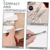 TOVINANNA 4pcs Stainless Steel Stamp Tweezers Set Precision Collecting Tools