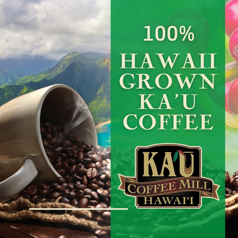 Ka'u Coffee Mill Washed Medium Roast Whole Bean - Bright