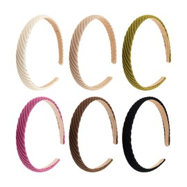 6 Pieces Of Women'S Wide Hairband, Simple And Versatile Accessories, Hairstyle Decorations, Anti-Slip Headbands, Hairstyle Accessories.